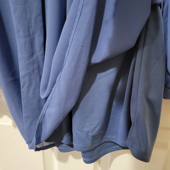 Blue faith and joy pussybow blouse chiffon medium - Picture 5 of 9